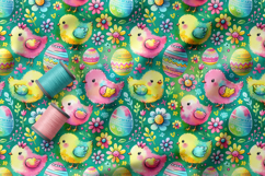Cute Easter Patterns | Easter Doodles | Easter Chick Pattern Product Image 2
