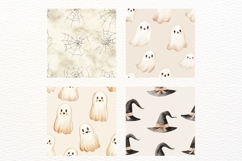 Beige Halloween Watercolor Seamless Neutral Patterns 10 JPG Product Image 3