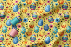 Cute Easter Patterns | Easter Doodles | Easter Chick Pattern Product Image 4
