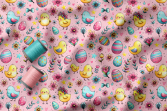 Cute Easter Patterns | Easter Doodles | Easter Chick Pattern Product Image 5