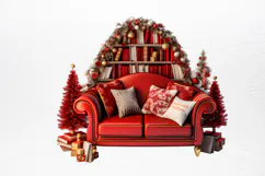 Christmas Cardinal Watercolor Clipart PNG Product Image 2