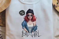 Funny Beautiful Girl Quotes Sublimation Design PNG Product Image 1