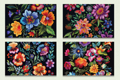Flowers Embroidery Cutting Boards sublimation Design Product Image 2