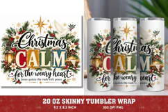 Jesus Brings Calmer Christmas PNG, Breathe Deep Christian Ch Product Image 1
