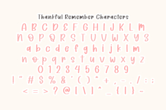 Thankful Remember - Cute Handwriting Display Font Product Image 2
