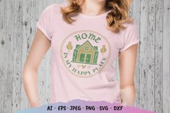 Home is My Happy Place Hand Lettering SVG Product Image 1
