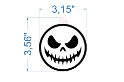 Halloween Ornament SVG laser cut file for Glowforge Product Image 2