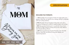 Thank you for being you SVG - Mother's Day Sleeve T shirt De Product Image 2