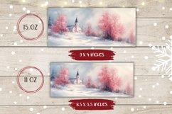 Christmas Village Mug Wrap, Christmas Sublimation Coffee Mug Product Image 2