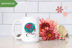 Hand Drawn Jellyfish Illustration, Cartoon Jellyfish PNG Product Image 2