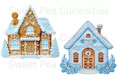 Christmas, GingerBread, Ephemera, PNG, watercolor, Clipart Product Image 2