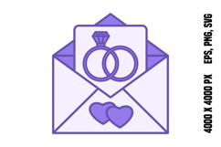 Colored Alert Wedding Icon Product Image 1