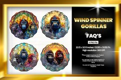 Gorillas Wind Spinner Sublimation - 04 Variation Product Image 1