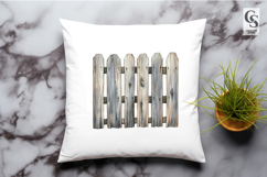 Rustic Wooden Fence Clipart Sublimation PNG Product Image 3