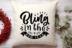 Bling in the new year SVG, Happy New Year SVG Product Image 2