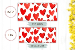 Love Hearts Mug Design, Valentines Day Mug Template Product Image 2
