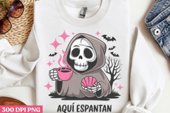 Aquí Espantan PNG, Cute Grim Sublimation PNG Product Image 3