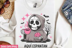 Aquí Espantan PNG, Cute Grim Sublimation PNG Product Image 3