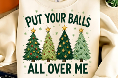 Put Your Balls PNG, Christmas Sublimation Design, Christmas Product Image 1