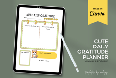 Cute Daily Gratitude Planner Template | Printable Digital Product Image 2