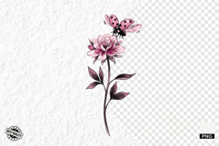 Summer Wildflowers &amp; Lady Bugs Clipart Product Image 1