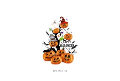 pumpkin for halloween tree, Autumn sublimation design Product Image 2