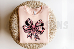 Coquette Leopard Valentines Bow Sublimation PNG Product Image 2