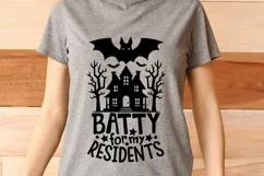 Batty For My Residents Svg, Nursing Home Svg, Halloween CNA. Product Image 3