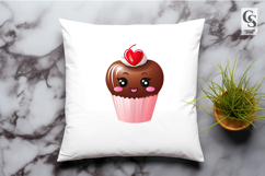 Cute Heart Cupcake Clipart Sublimation PNG Product Image 2