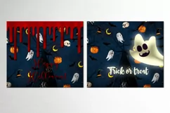 Funny Halloween | 4 Skinny tumbler sublimation designs, JPG Product Image 2