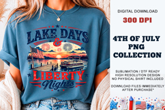 Lake Days &amp; Liberty Nights PNG | Sublimation DTF Product Image 3