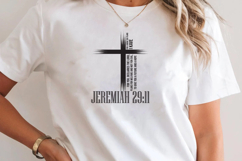 Bible Verse Cross PNG T-Shirt Design Product Image 2