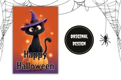 Welcome Garden Flag, Happy Halloween Garden Flag Template Product Image 2
