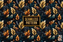 Autumn Golden Leaves Digital Paper Product Image 2