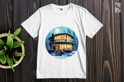 Modern House Clipart Sublimation PNG Product Image 2