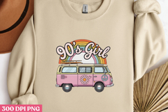 90&#039;s Girl PNG, Girl Power sublimation Product Image 3
