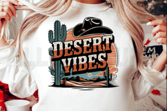 Desert Vibes Sublimation PNG, Retro Desert Sunset PNG Product Image 2