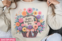 Happy Mothers Day Floral PNG Product Image 1