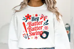 Hey batter Swing Svg | Svg Files for Cricut | Shirt Svg Product Image 1