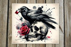 Gothic Skulls | 4 Halloween Skinny tumbler designs PL Product Image 2