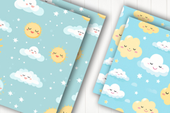 Cute Sun Sky Digital Paper Product Image 2