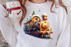 Watercolor Santa Claus Sublimation Clipart, Santa PNG Product Image 2