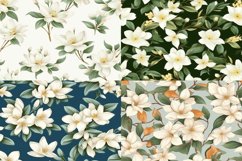 Boho Jasmin Seamless Pattern - 300DPI Product Image 2