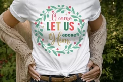 O Come Let Us Adore Him svg, Christmas Svg, Christian svg Product Image 3
