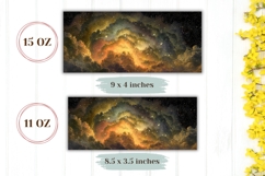 Glitter Space Mug Wrap, Sky Mug Design, Abstract Mug Product Image 2