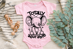 Cute Baby Design SVG PNG Funny Baby Animal Nursery Quote Product Image 2
