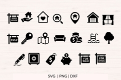 Real Estate Icons SVG Bundle, 40 House &amp; Property Icons Product Image 2