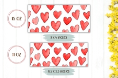 Love Hearts Mug Design, Valentines Day Mug Template Product Image 2
