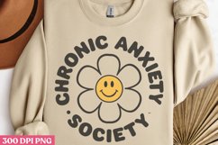 Chronic Anxiety Society PNG, Anxiety Sublimation PNG Product Image 2