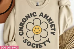 Chronic Anxiety Society PNG, Anxiety Sublimation PNG Product Image 2